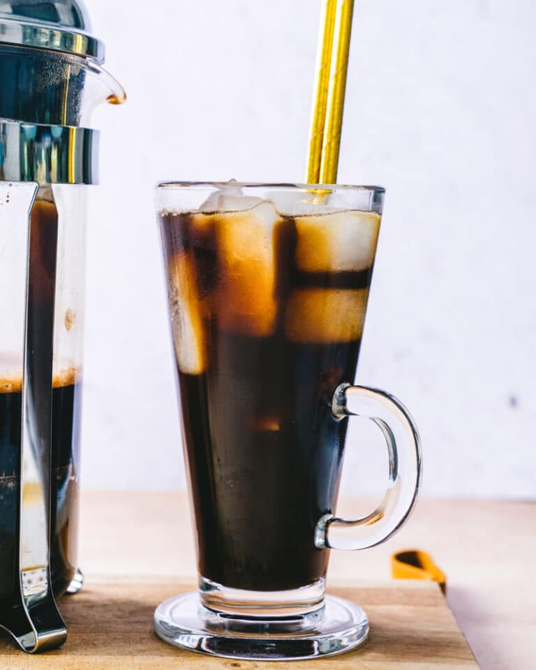 French Press Iced Coffee A Couple Cooks