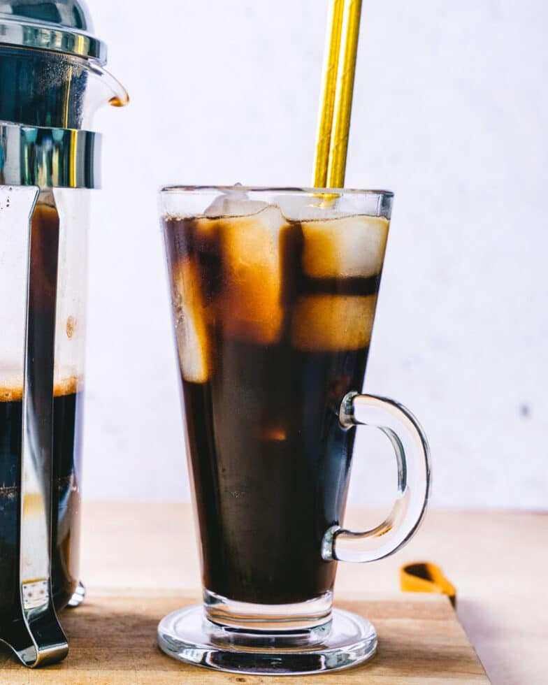 French Press Iced Coffee – A Couple Cooks