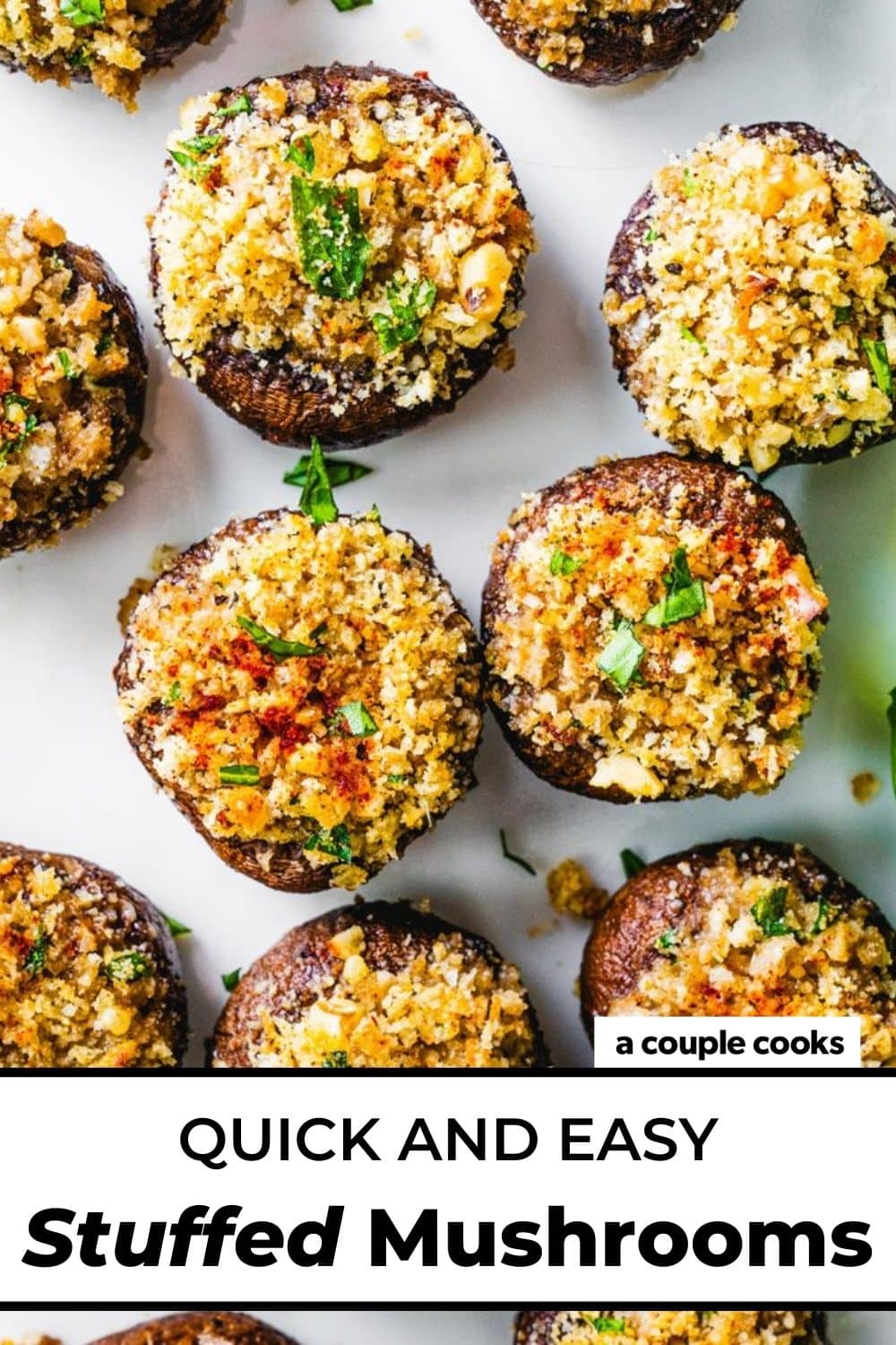 Easy Stuffed Mushrooms – A Couple Cooks