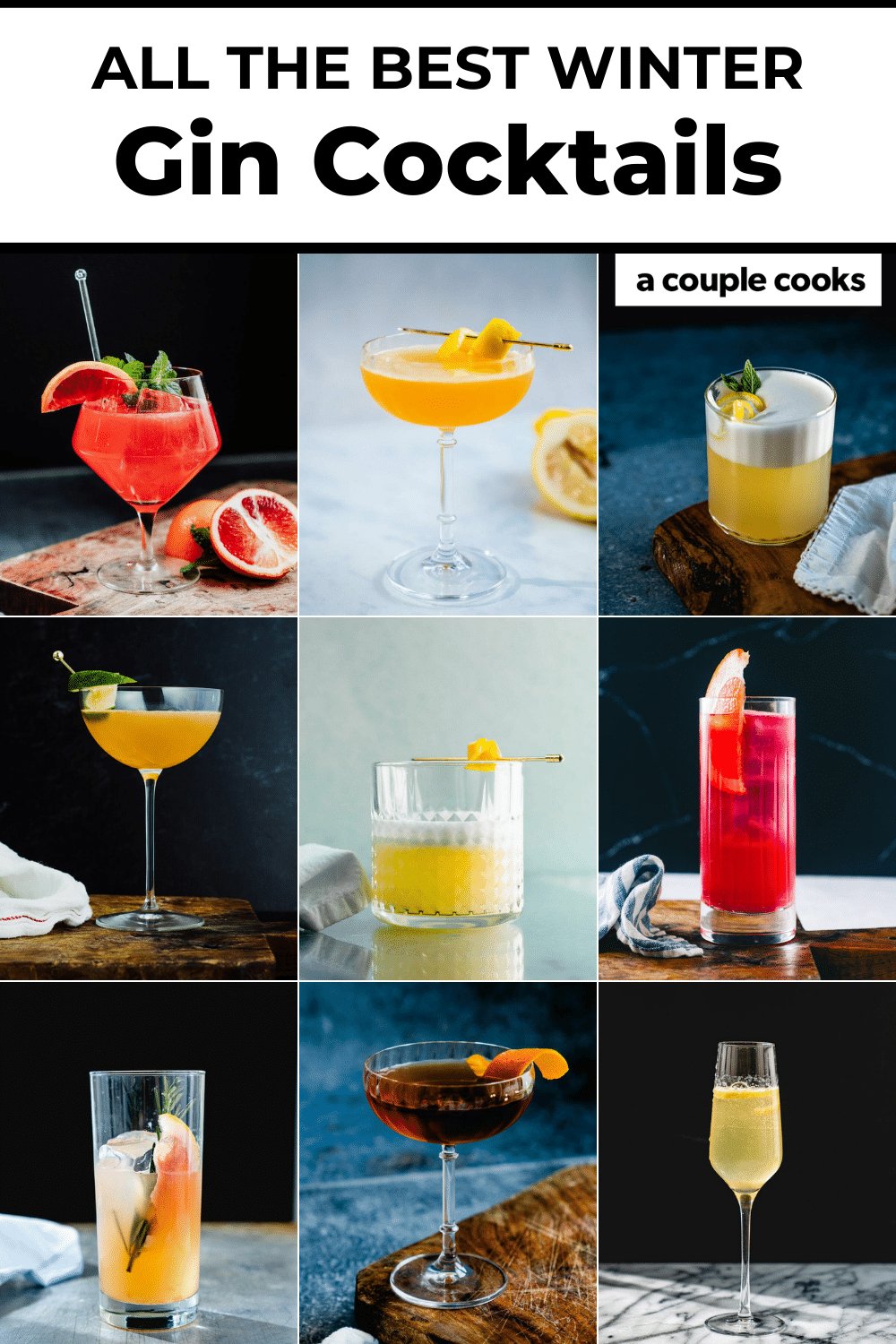 Top 10 Winter Gin Cocktails A Couple Cooks