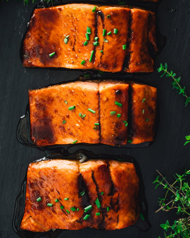 Maple Glazed Salmon – A Couple Cooks