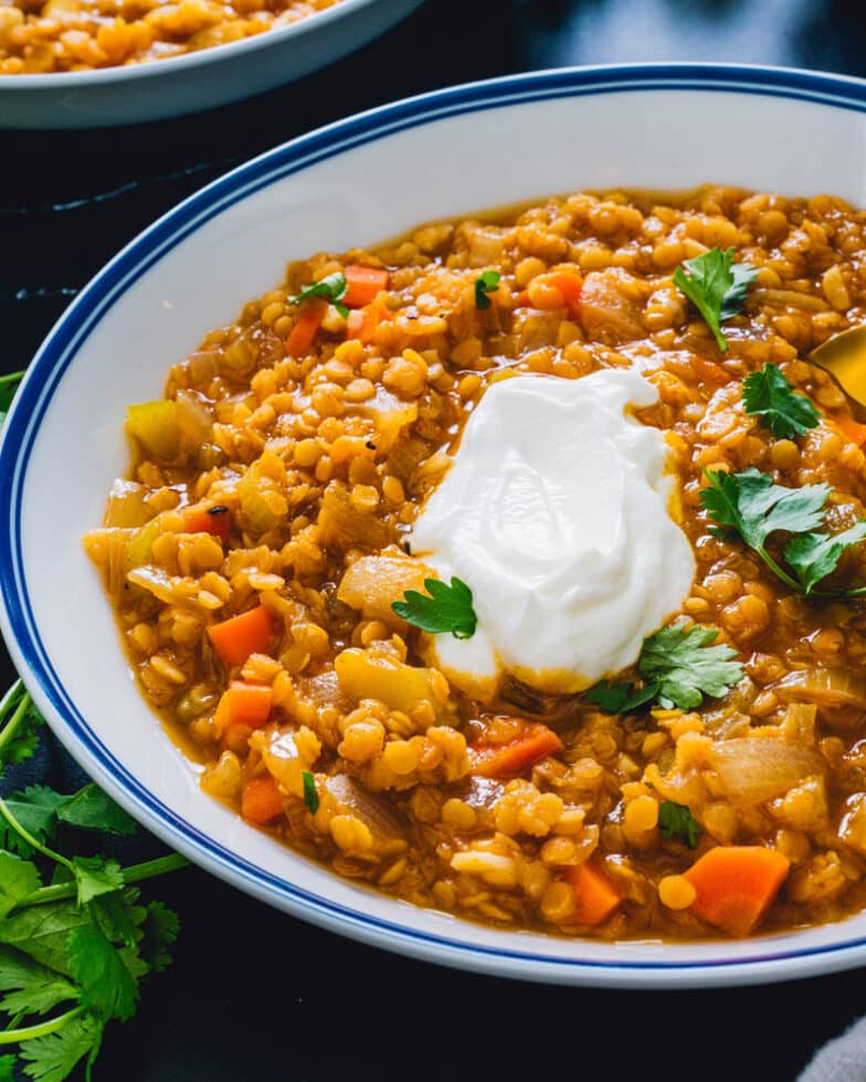 Simple Red Lentil Soup – A Couple Cooks