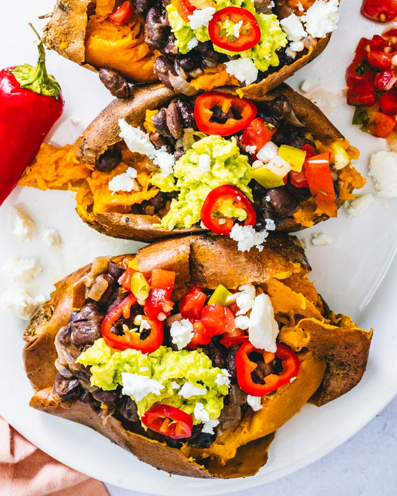 Stuffed sweet potatoes