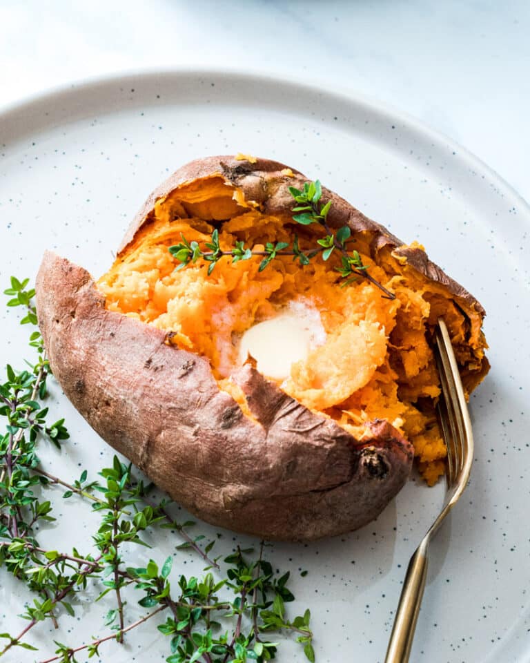 Easy Microwave Sweet Potato A Couple Cooks