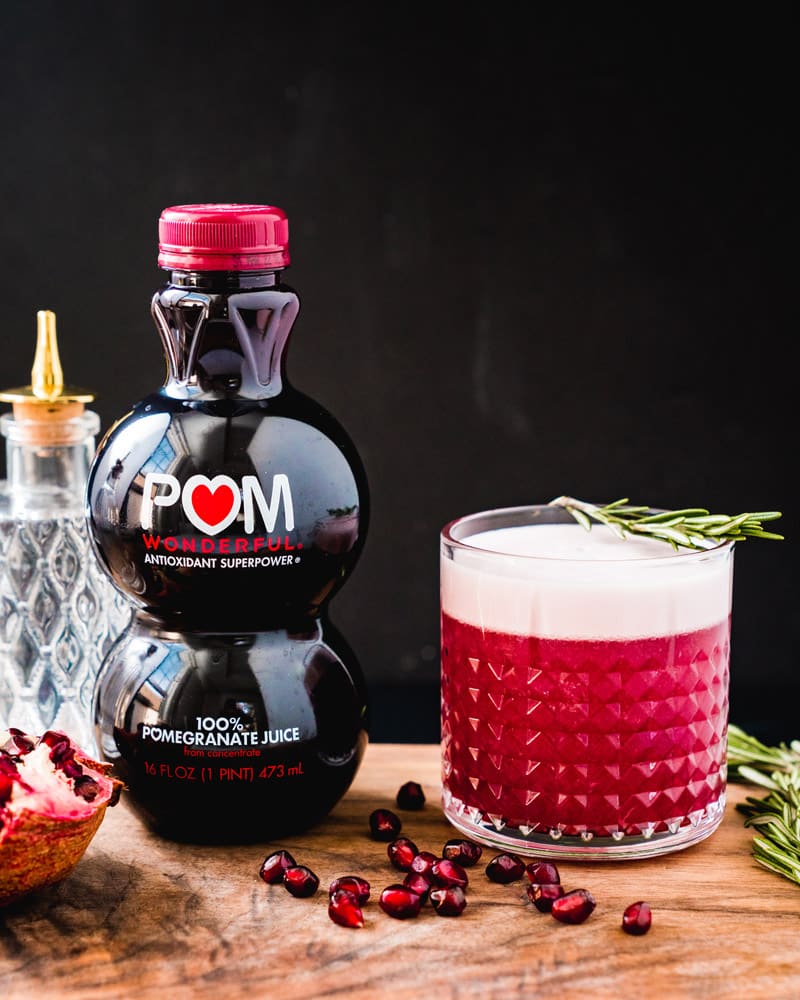 Pomegranate Gin Fizz