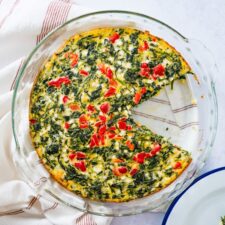 Crustless Quiche with Spinach-image