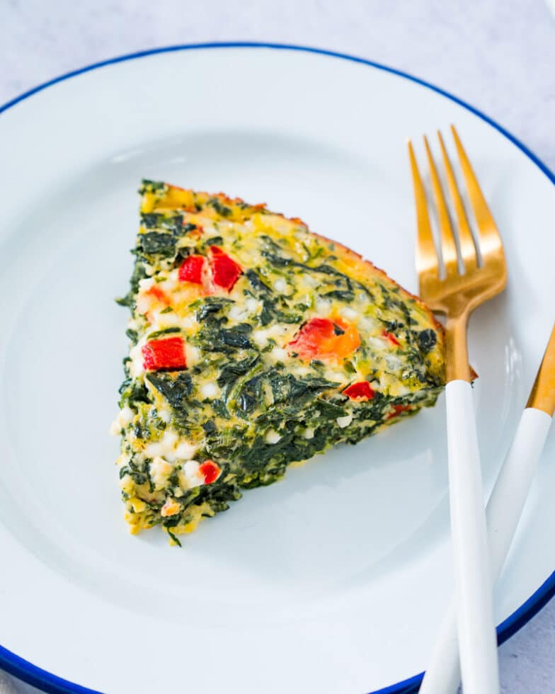 Crustless Quiche with Spinach – A Couple Cooks