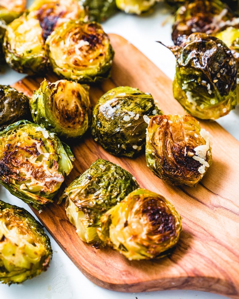 Oven roasted Brussels sprouts