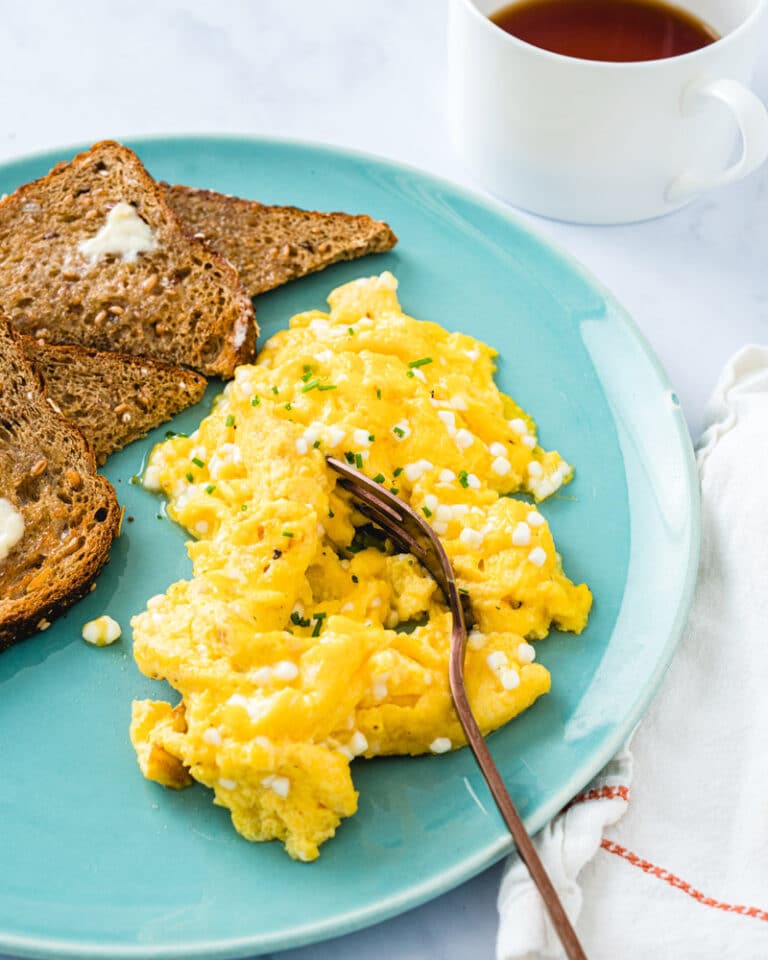 Scrambled Eggs with Cottage Cheese A Couple Cooks
