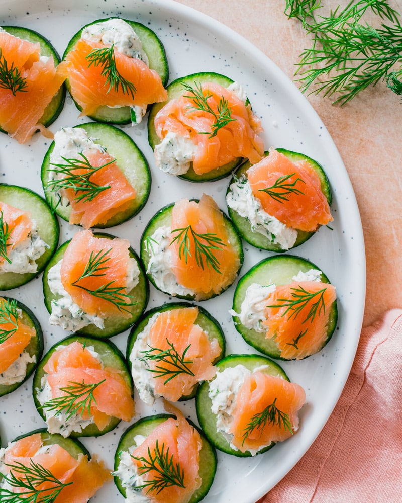 Smoked salmon appetizer