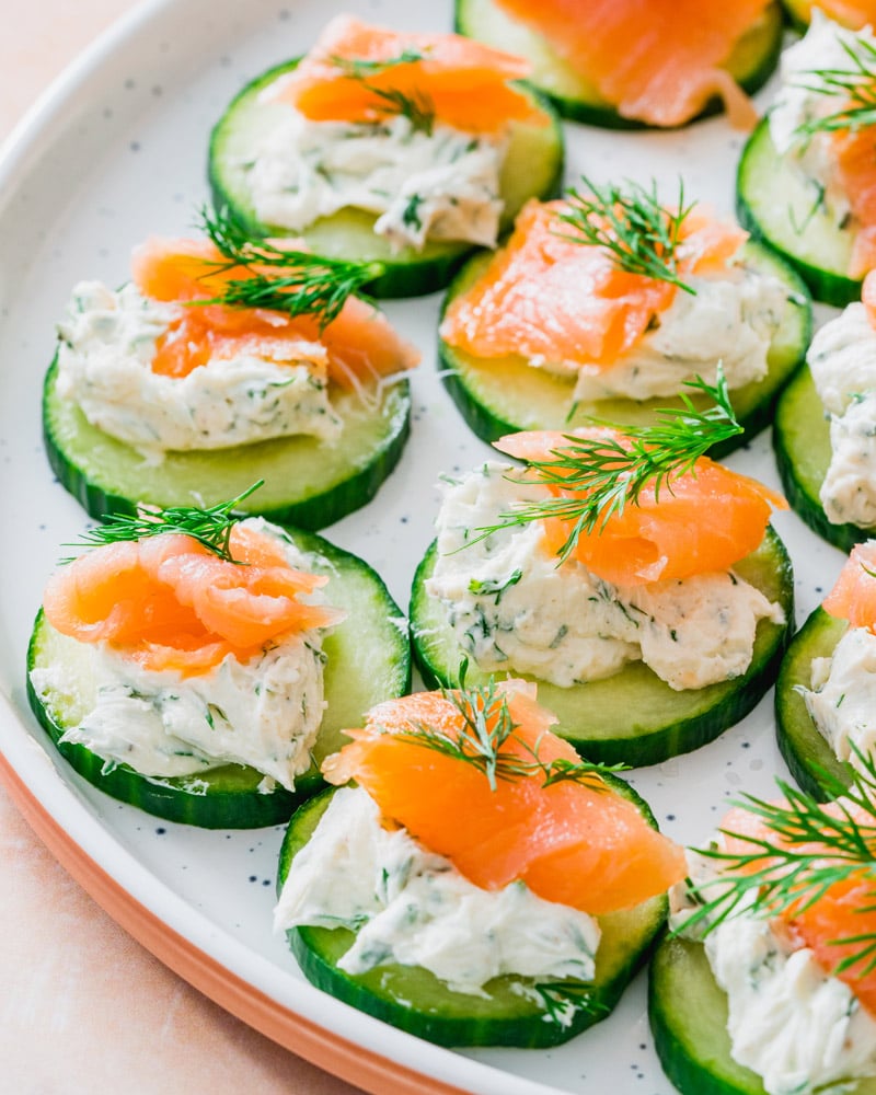 Smoked Salmon Cream Cheese Cucumber Appetizer – Melanie Cooks