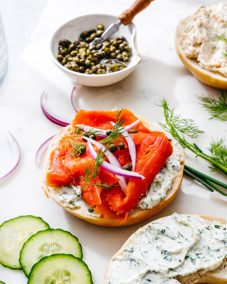 Smoked Salmon Bagel A Couple Cooks