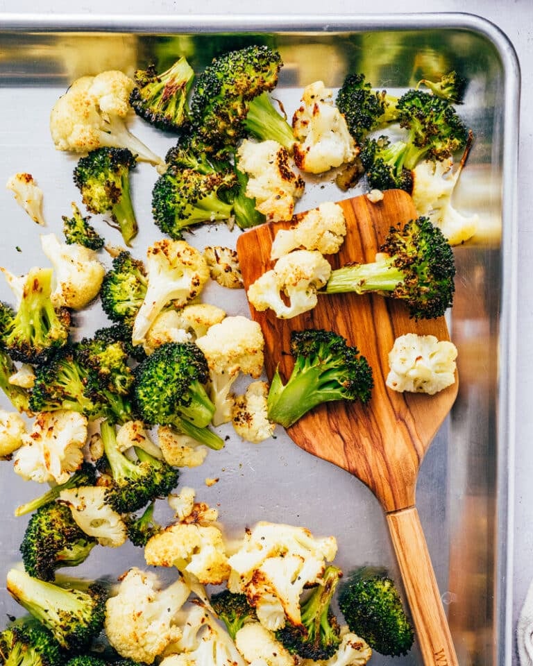 Roasted Broccoli and Cauliflower A Couple Cooks