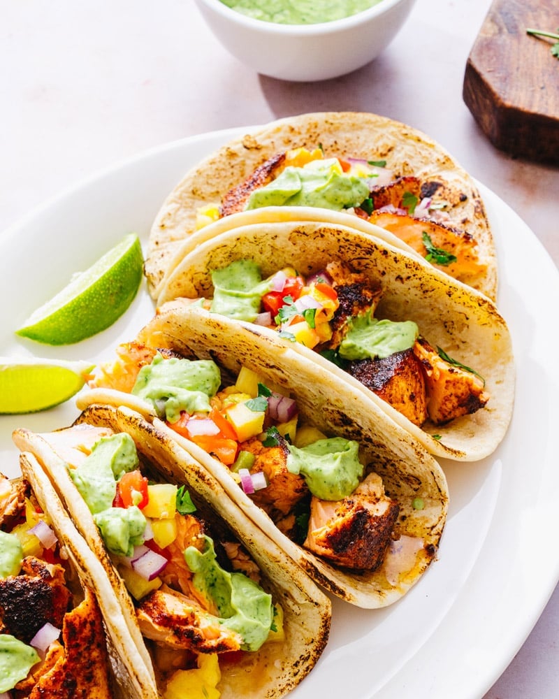 Salmon Tacos