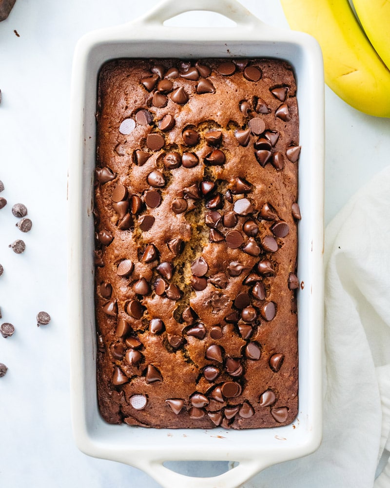 Banana chocolate chip bread