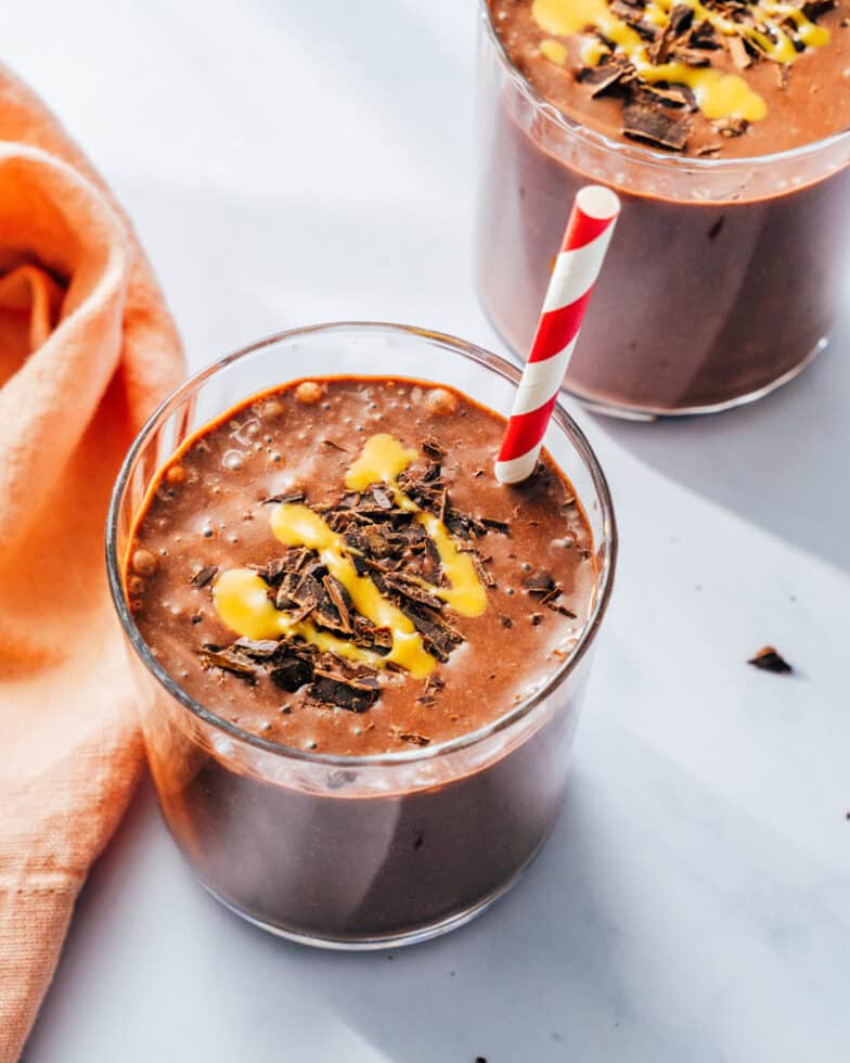Chocolate Peanut Butter Smoothie A Couple Cooks