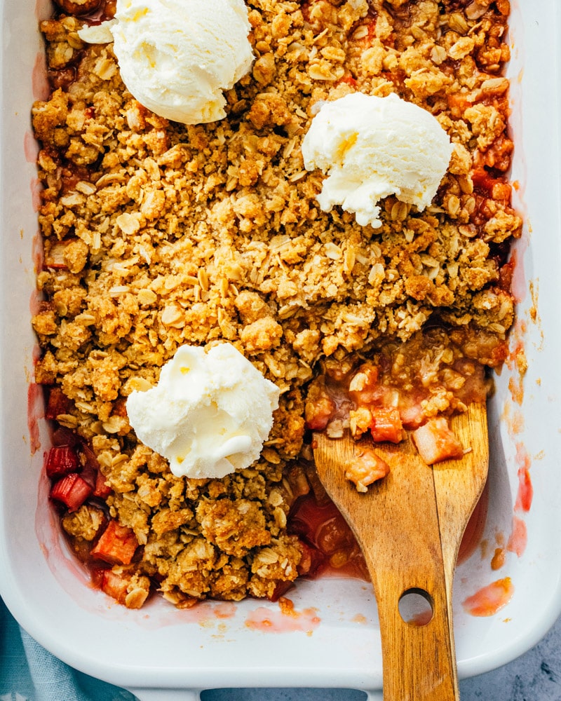 Classic Rhubarb Crisp – A Couple Cooks