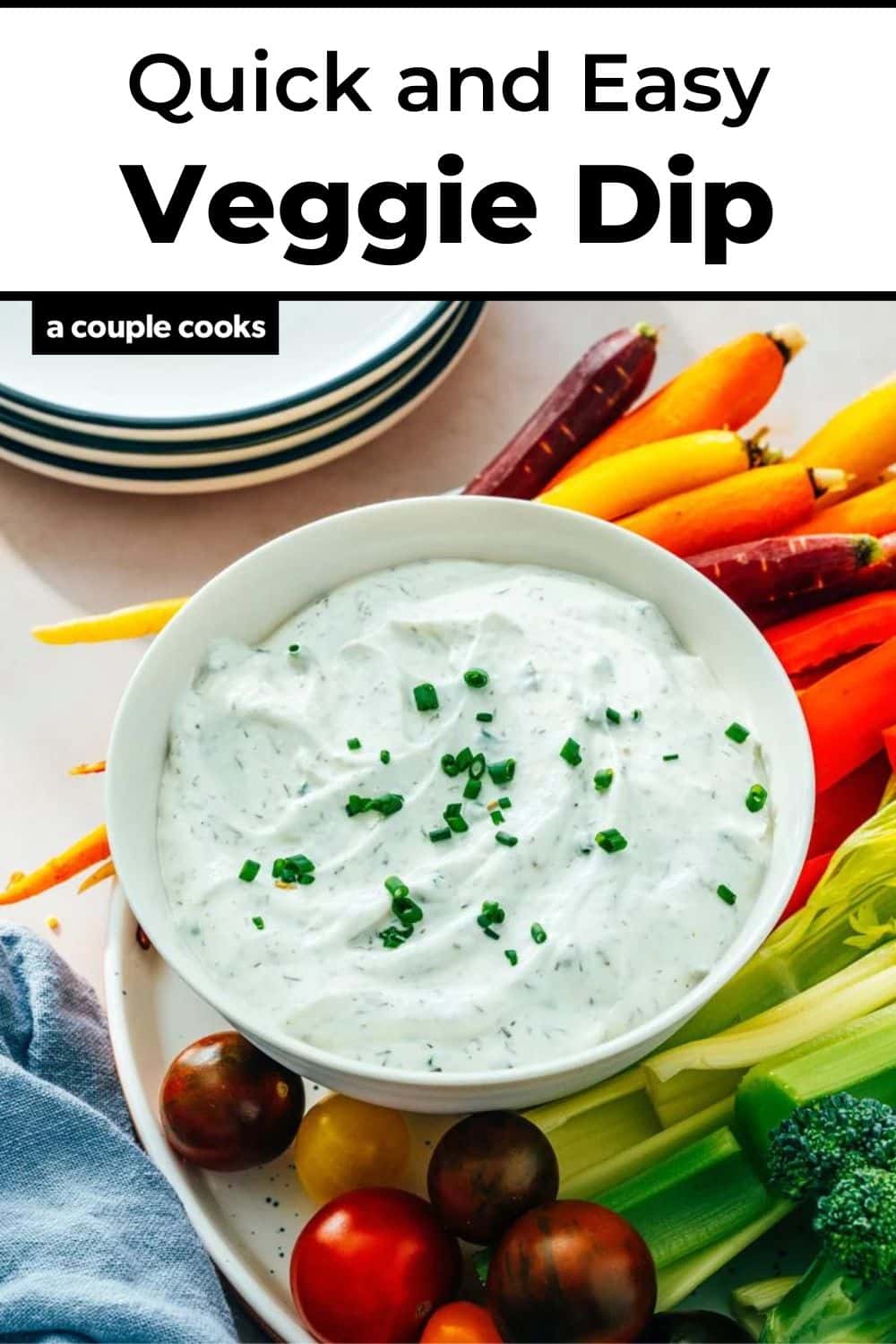 Quick Veggie Dip – A Couple Cooks