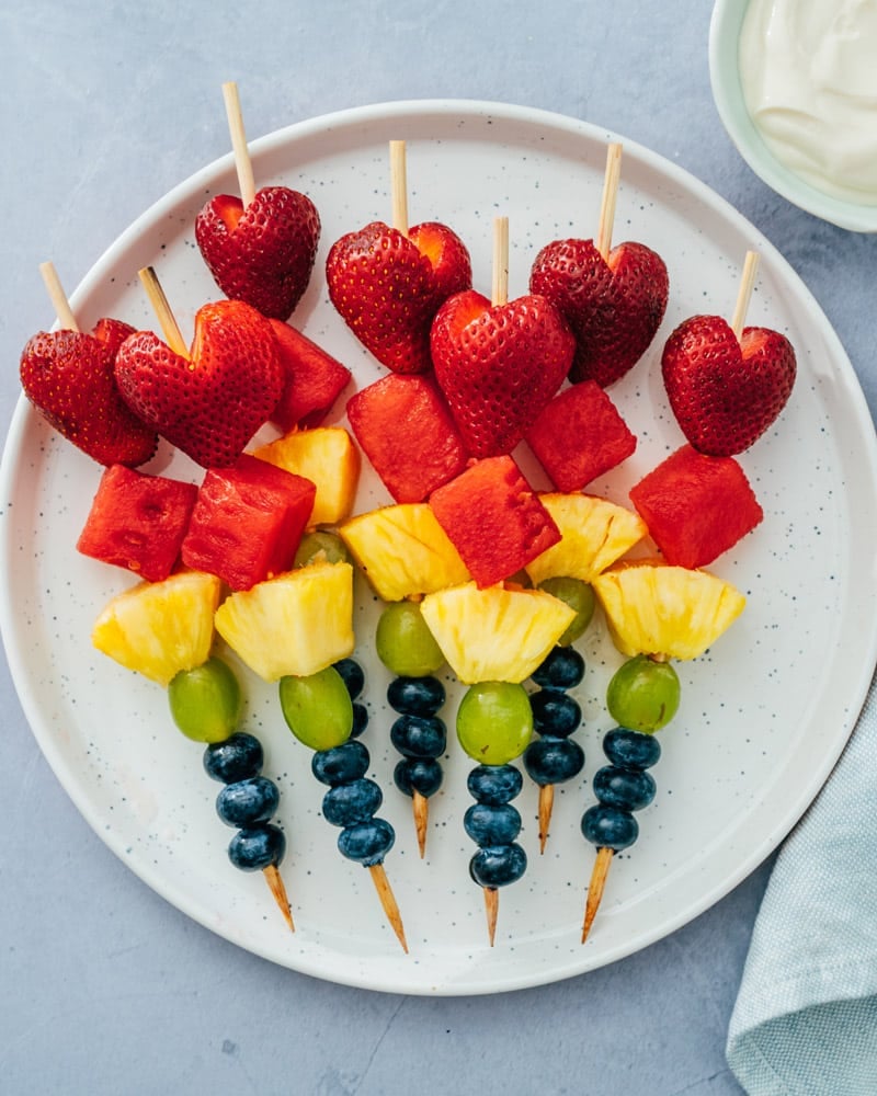 Rainbow Fruit Skewers