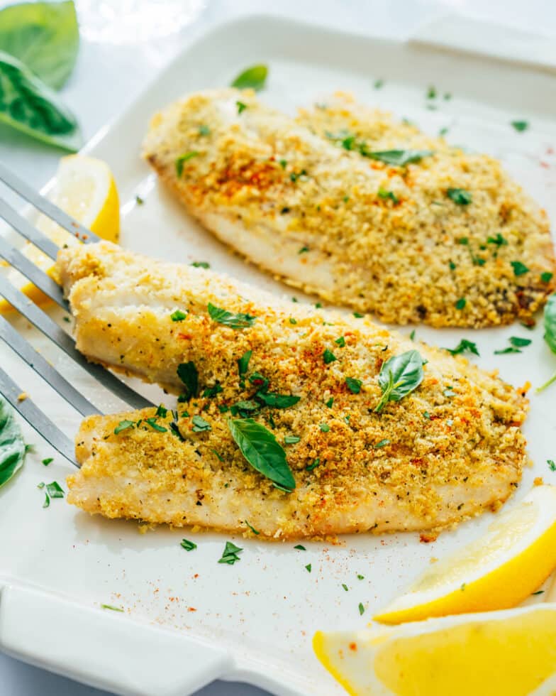 Parmesan Crusted Tilapia A Couple Cooks