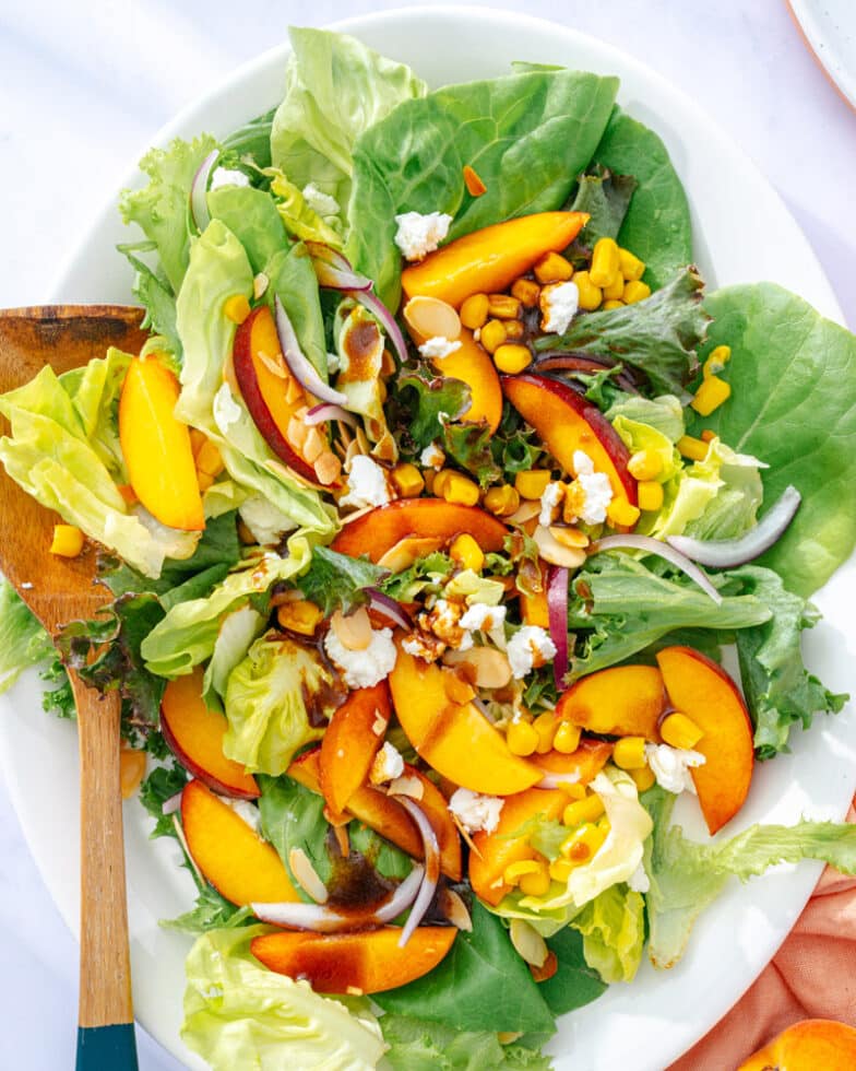 Fresh Peach Salad (A Summertime Favorite)