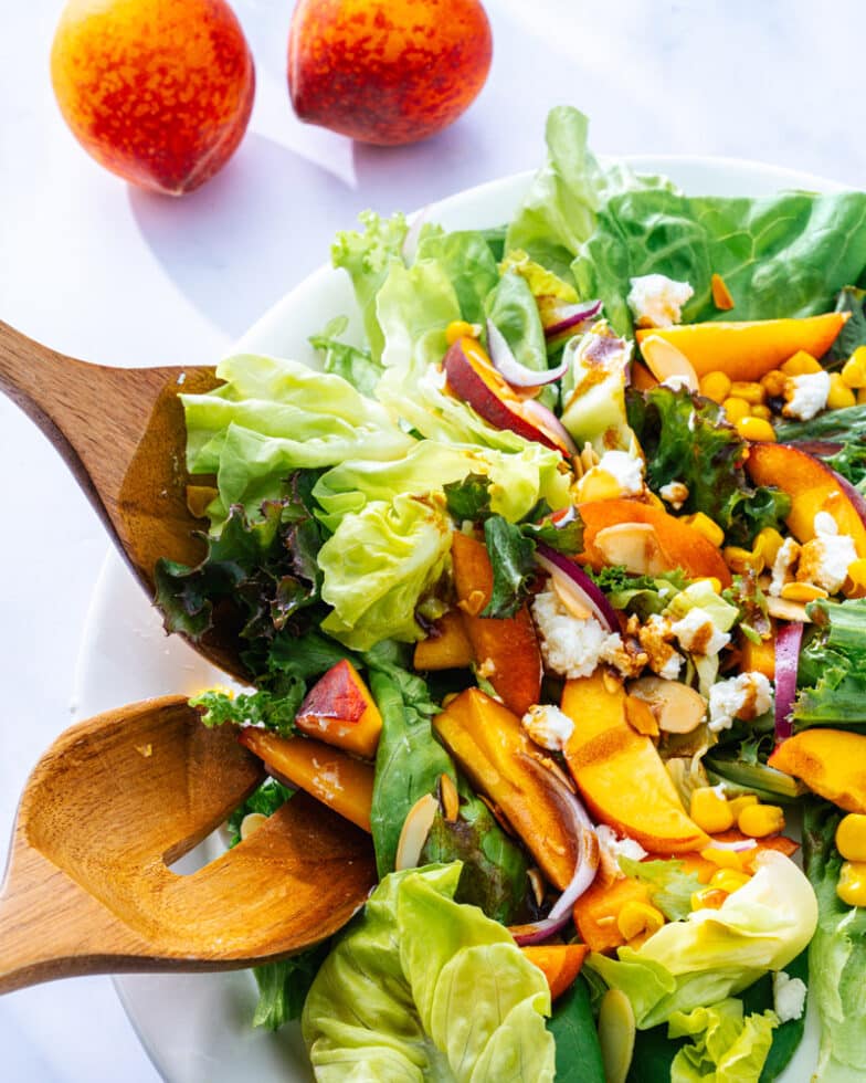 Fresh Peach Salad (A Summertime Favorite)