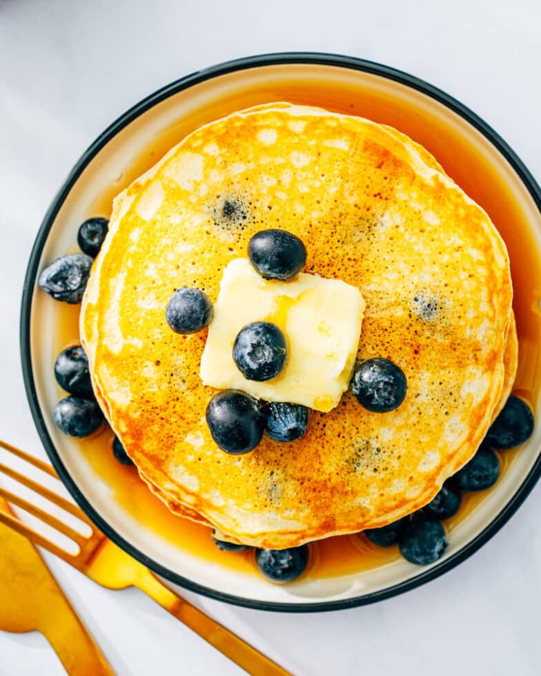 Classic Blueberry Pancakes A Couple Cooks