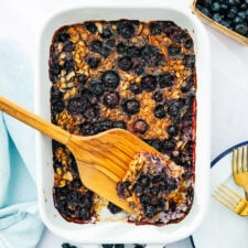 Easy Blueberry Baked Oatmeal-image