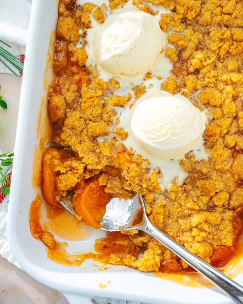 Peach crumble recipe