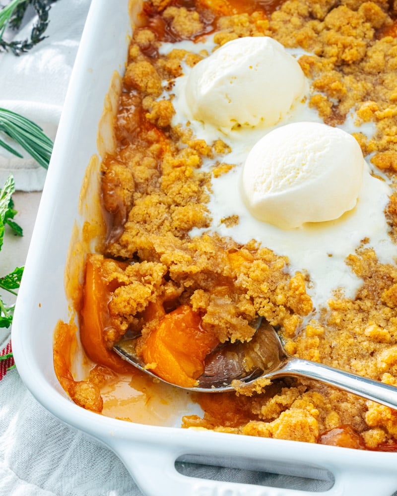 Peach crumble recipe