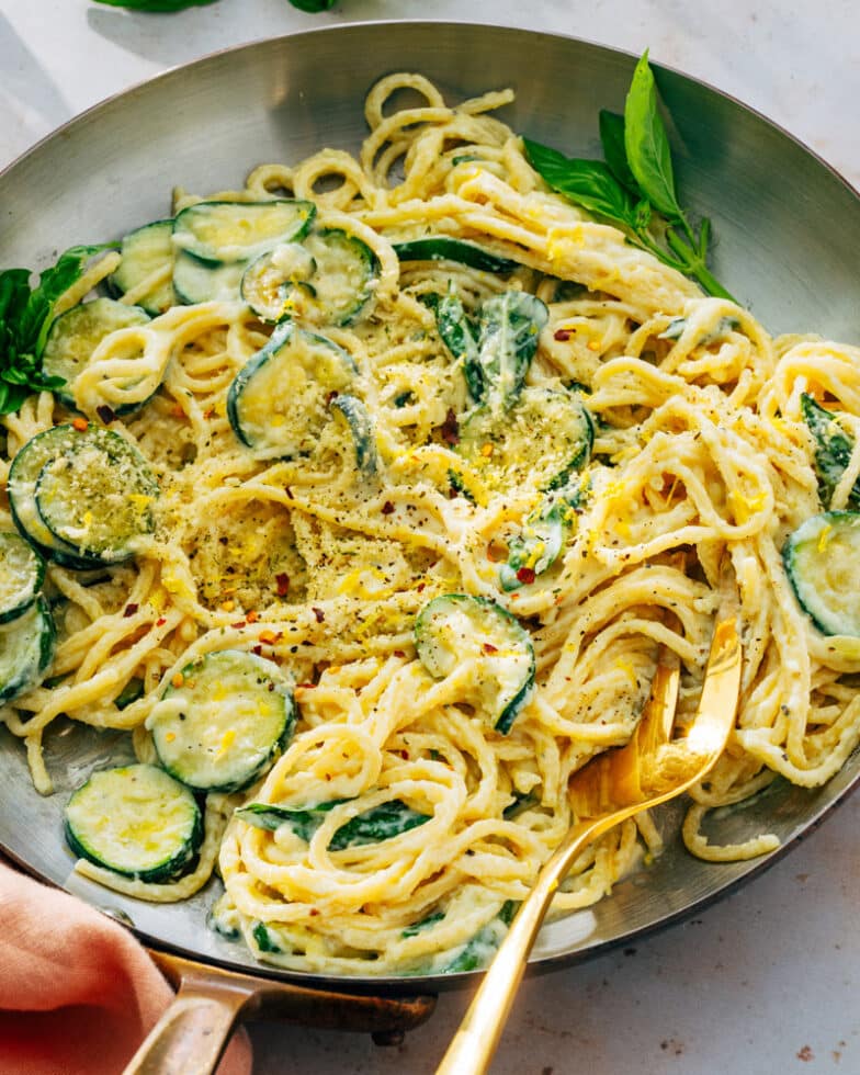 Creamy Zucchini Pasta A Couple Chefs