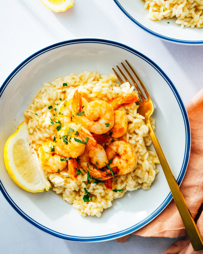 Creamy Shrimp Risotto – A Couple Cooks
