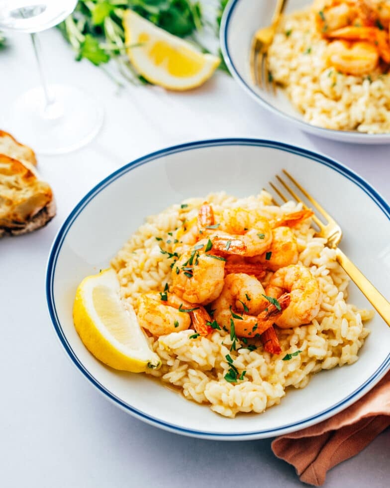 Creamy Shrimp Risotto – A Couple Cooks
