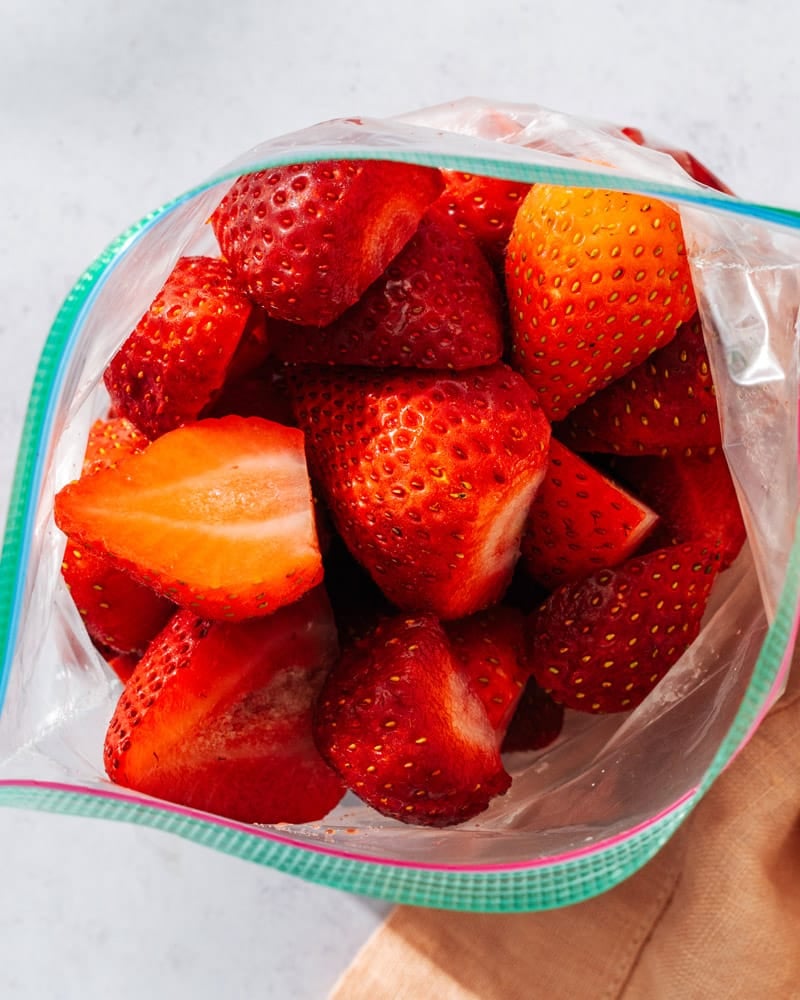 Frozen strawberries