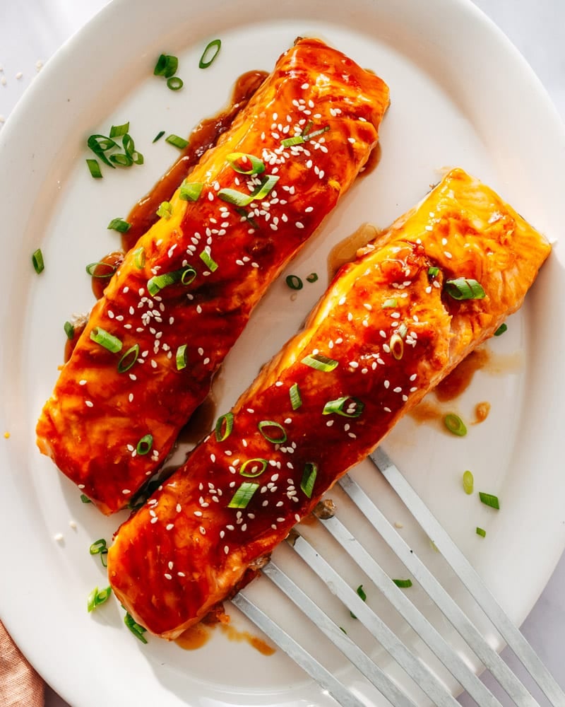 Honey garlic salmon