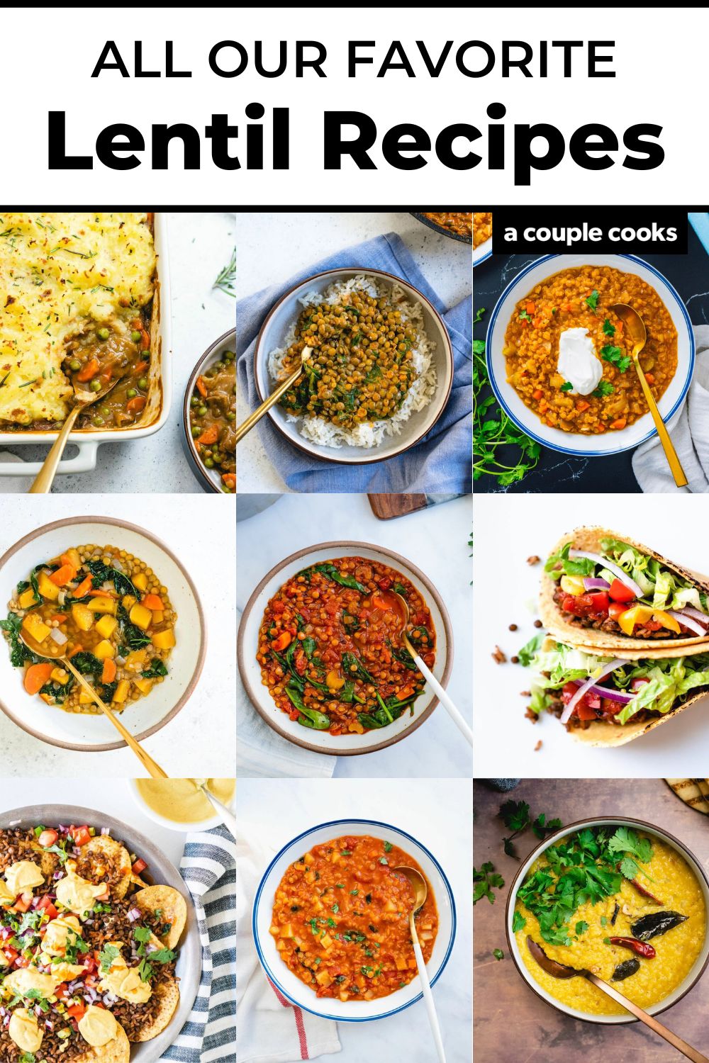 21 Lentil Recipes to Try Now – A Couple Cooks