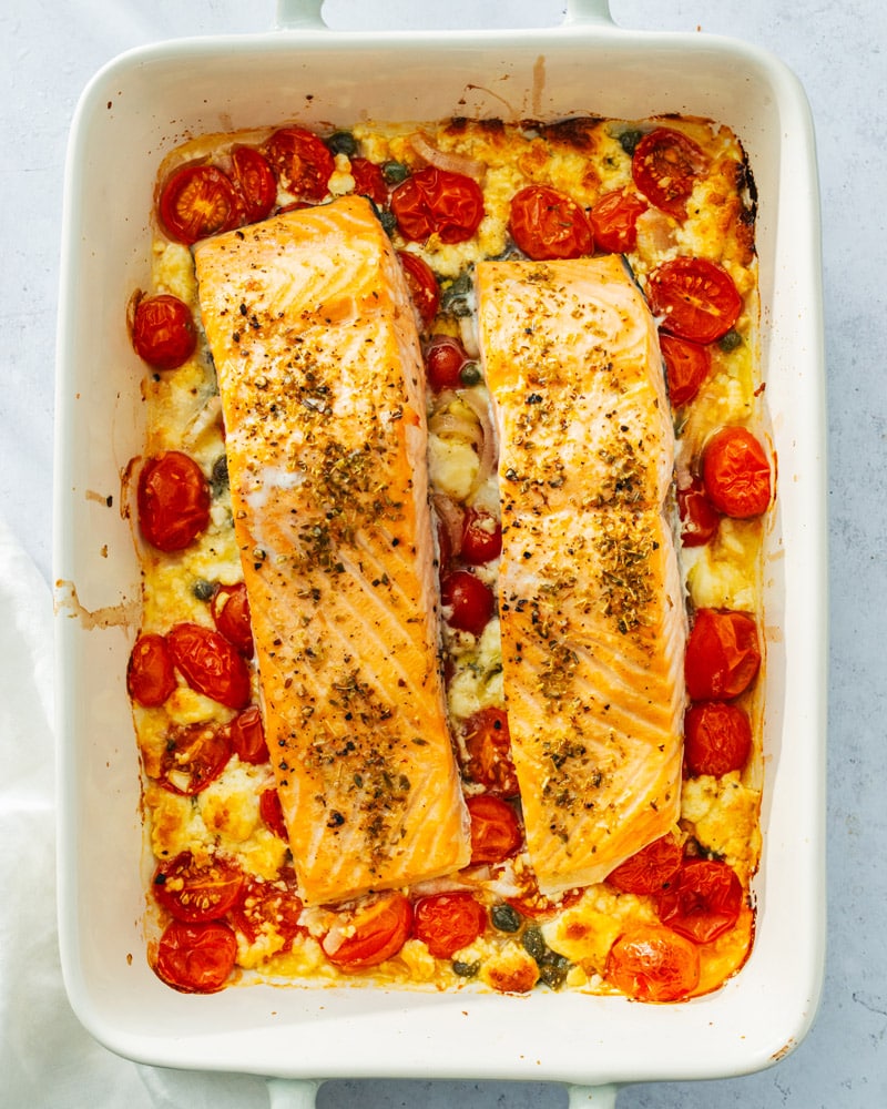 Salmon pasta