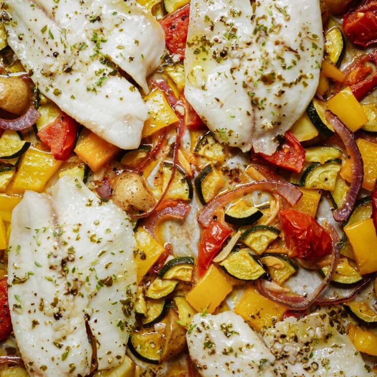 Sheet pan tilapia recipe