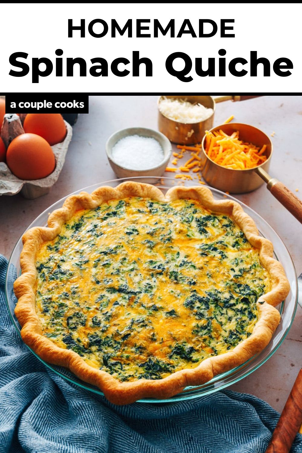 Spinach Quiche – A Couple Cooks