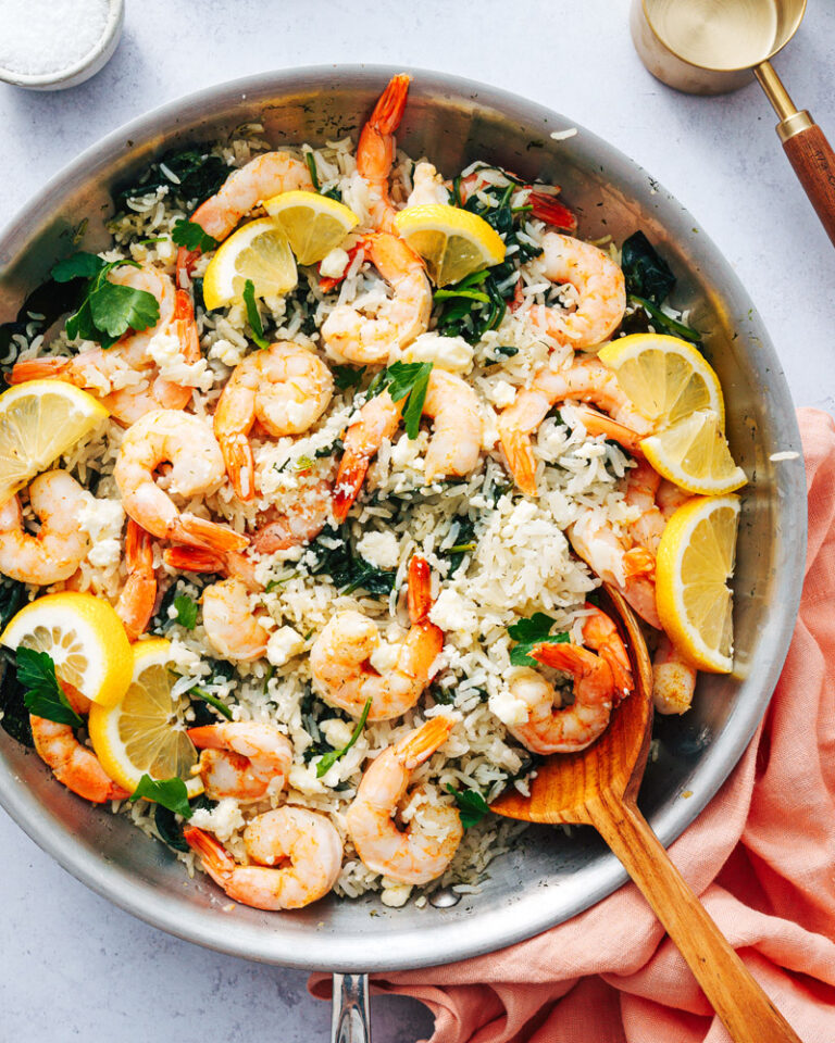 Easy Shrimp and Rice Skillet – A Couple Cooks