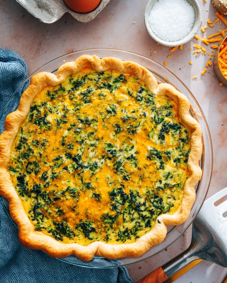 Spinach Quiche – A Couple Cooks