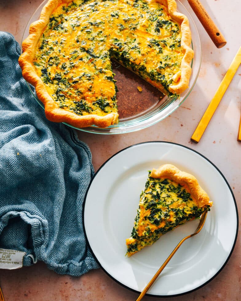 Spinach Quiche – A Couple Cooks