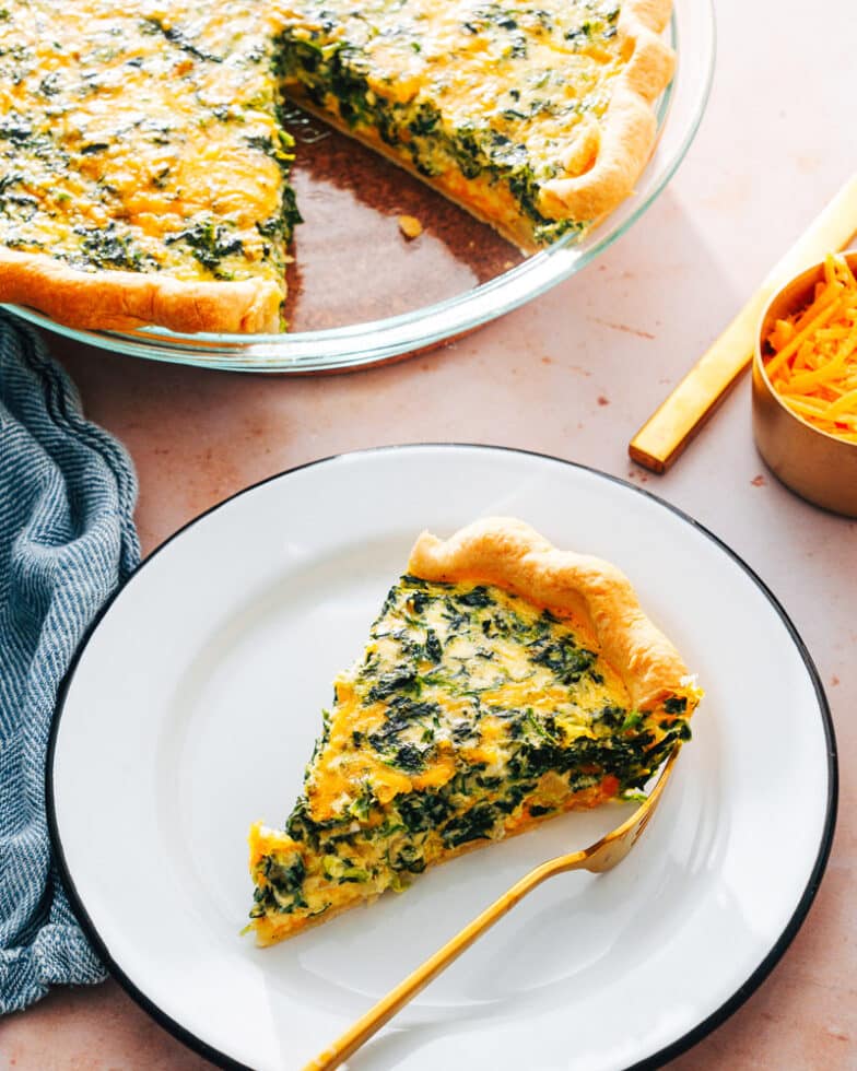 Spinach Quiche – A Couple Cooks