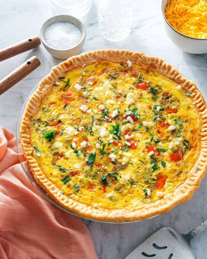 Breakfast quiche recipe