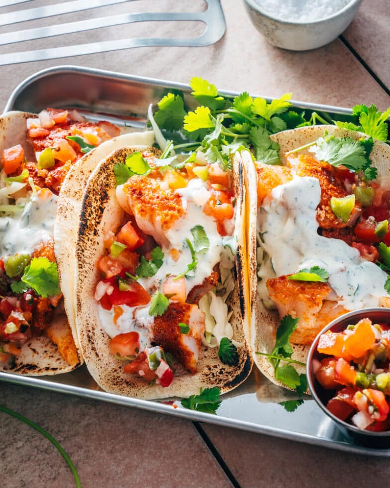Easy Cod Fish Tacos – A Couple Cooks