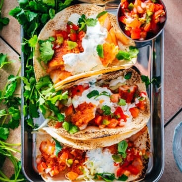 Cod fish tacos