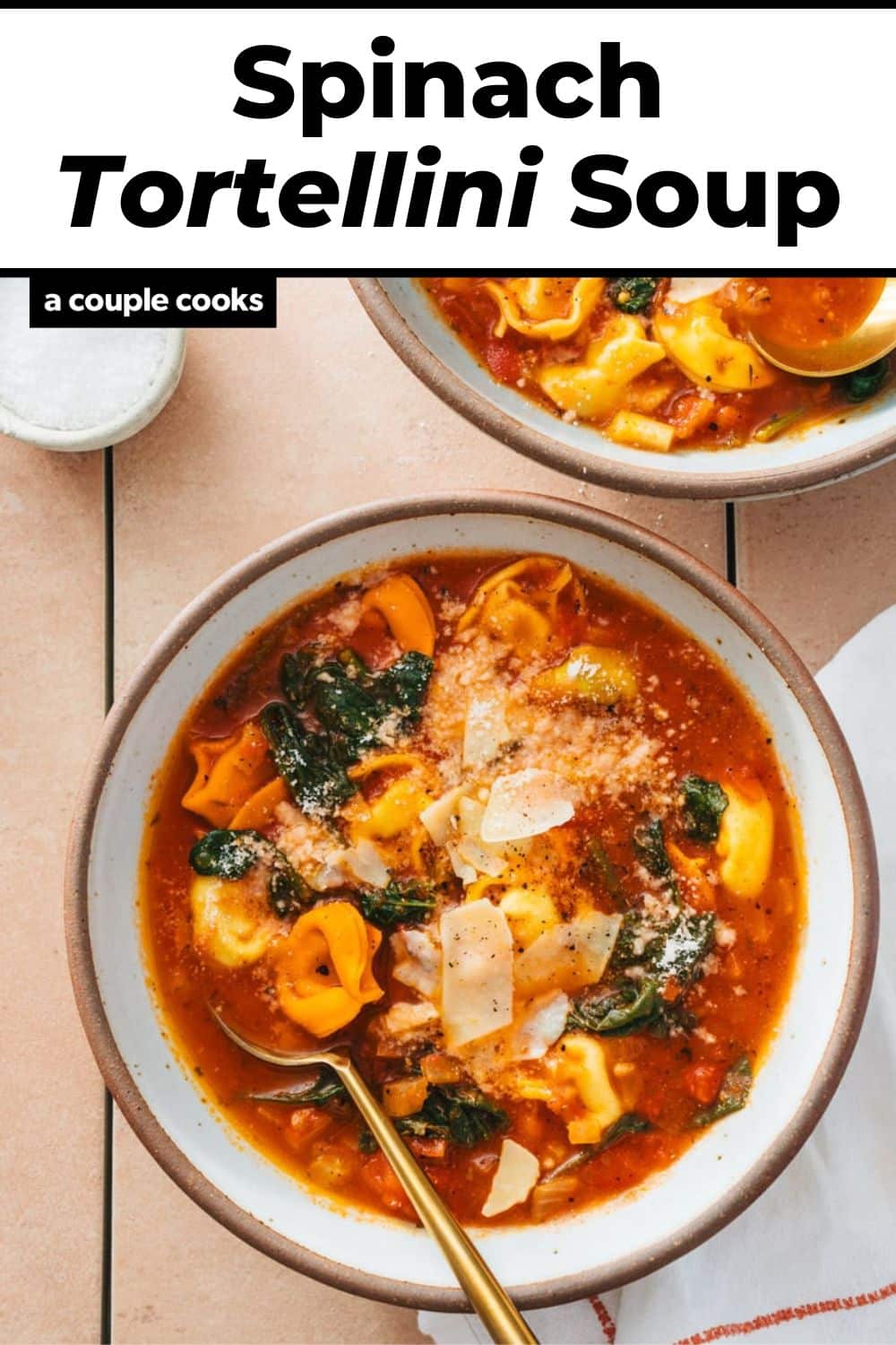 Spinach Tortellini Soup – A Couple Cooks