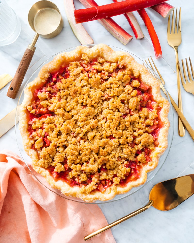 Rhubarb pie