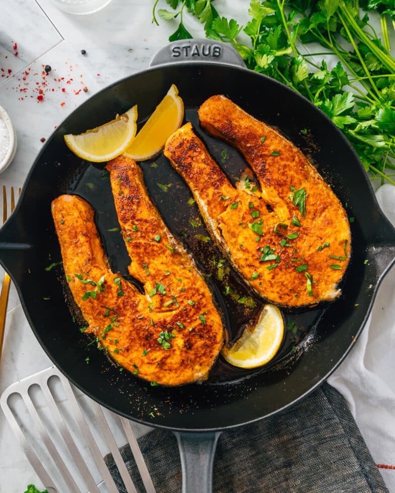 Easy Salmon Steak A Couple Cooks