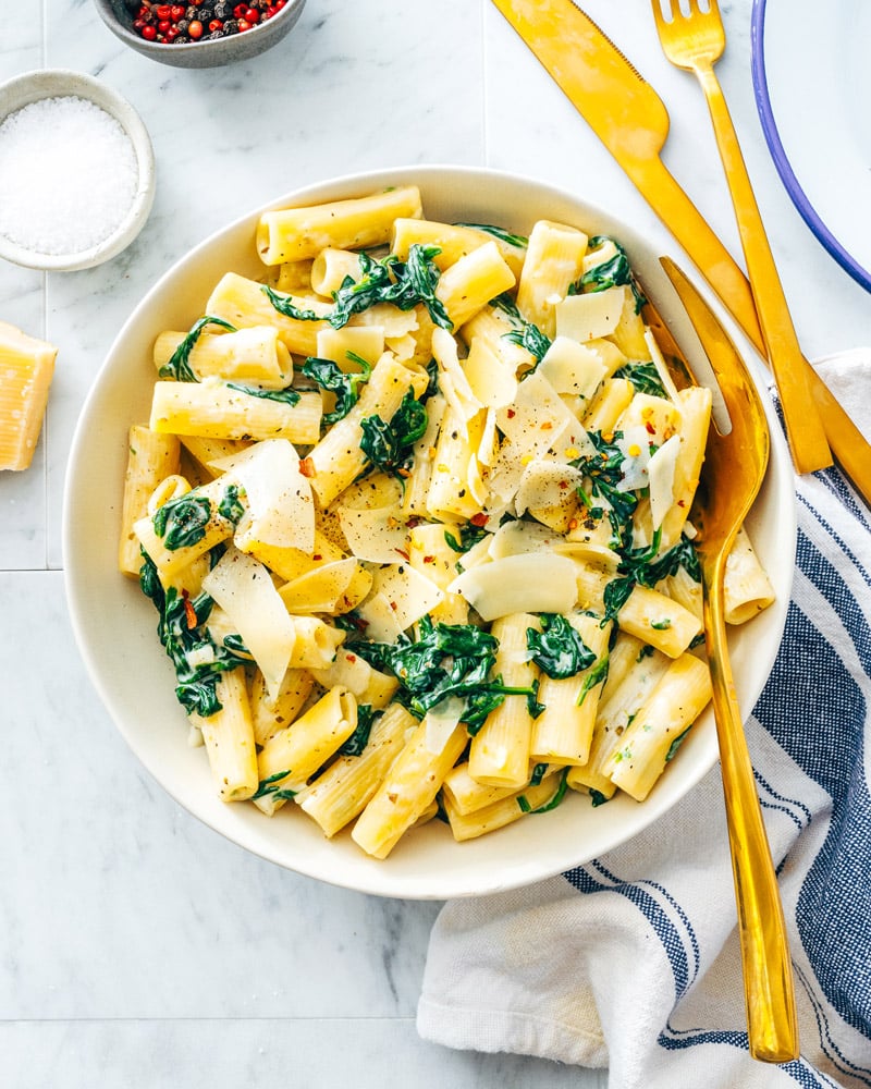 Spinach pasta